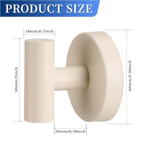 warlve Heavy Duty Reusable Suction Cup Hooks for Shower - No Drill Bathroom/Glass/Mirror/Tiles & Metal Surfaces,and Smooth Non-Porous Surfaces for Towels, Robes, Loofahs (4, Milk White) - Thumbnail 2