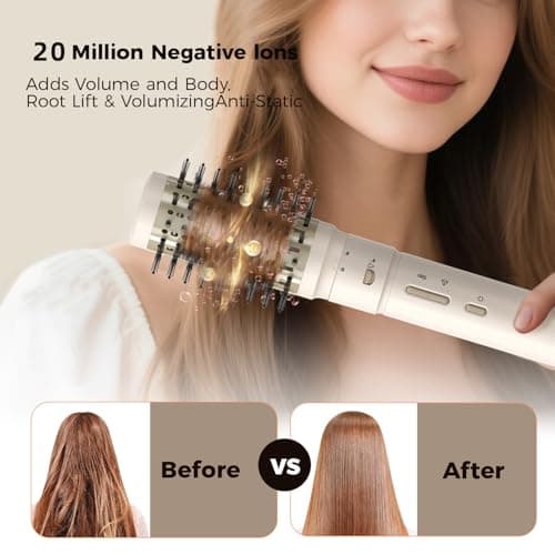 5 in 1 Multi Hot Air Styler Wrap, 110,000 RPM High-Speed Hair Dryer Brush with Auto Wrap Curlers & Blow Dryer Brush with Travel Case, Fast Drying & Frizz-Free Styling, No Heat Damage for Women - Thumbnail 5