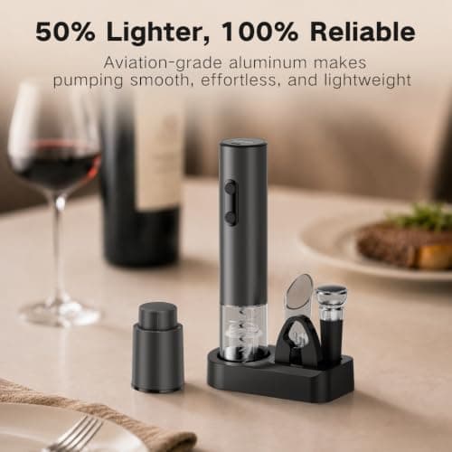 Electric Wine Opener Rechargeable, BABONIR 7-in-1 Wine Gift Set - Thumbnail 5