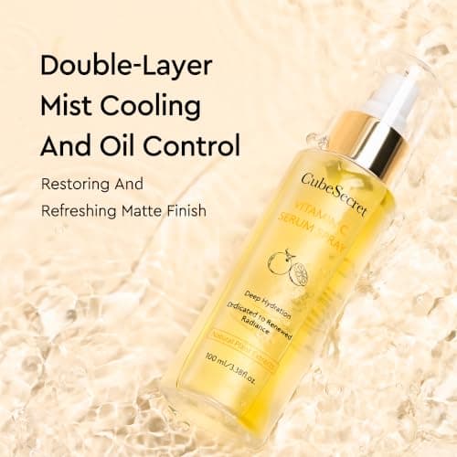 CubeSecret Vitamin C Serum Spray-Hydrating Glow Face Mist for Radiant Skin - Thumbnail 3