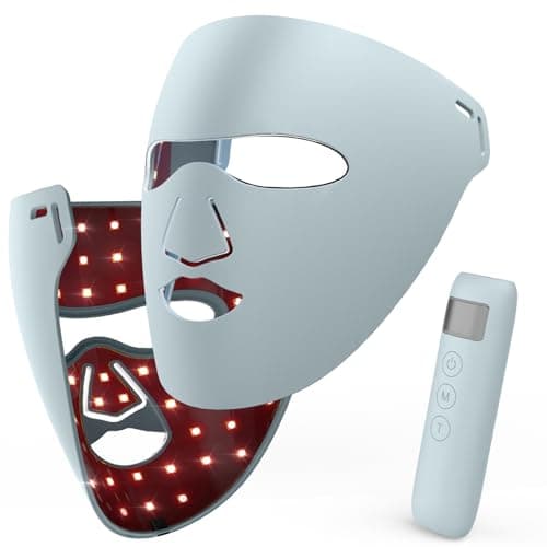 Red Light Therapy for Face,Red Light Mask with 850nm NIR, 4 Light Modes LED Light Therapy Mask,3D Stylish LED Mask Skin Care at Home,Valentines & Mother's Day Gift Idea for Women Mom Wife - Image 1