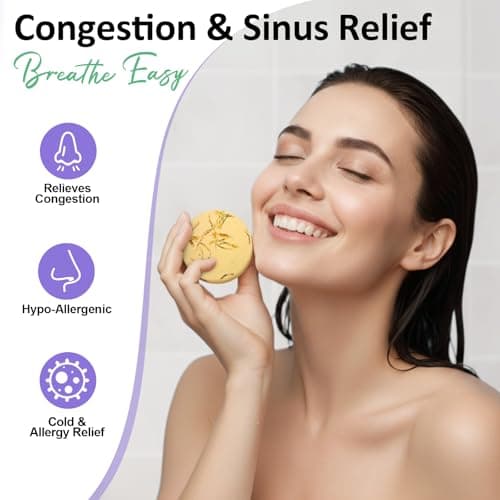 Shower Steamers Aromatherapy Birthday Gifts for Women - 8 Pcs Mothers Day Gifts for Mom Wife Daughter Grandma, Self Care with Natural Essential Oils Relaxation Home Spa Gift Set (Cream White) - Thumbnail 4