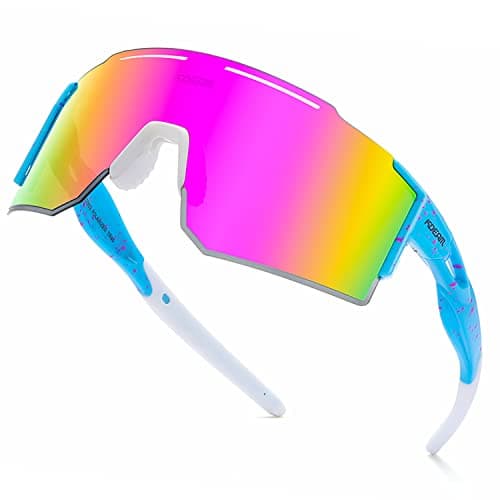 Sports Polarized Pit Vipers Sunglasses UV Protection for Youth, Men & Women, Ideal for Cycling Running Baseball Skiing & Softball (C16) - Image 1