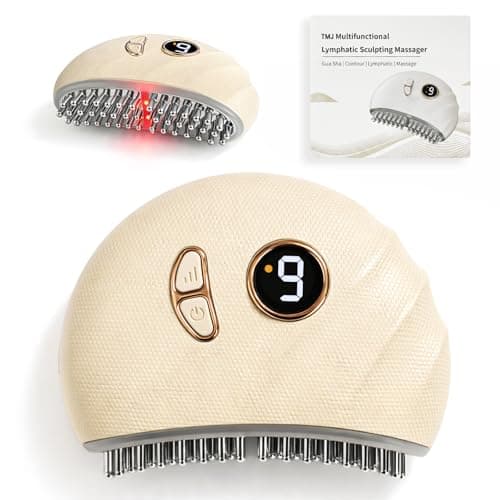 ENKUSU TMJ Relief Products Jaw, TMJ Relief Massager, Vibration and Heating, Ergonomic Multi-Needle Design TMJ Massage Tool, Effective Jaw & Neck Pain, Grinding and Clenching Teeth Relief - White