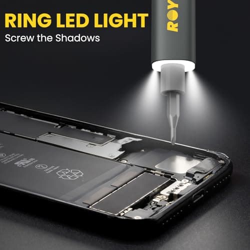 Mini Electric Screwdriver Set 3.7V, Precision Electric Screwdriver Cordless 80-in-1, 4 Torque Settings, 60 S2 Metal Bits, Magnetic Storage, Repair Tool for Electronics Watch Laptop Clocks Cameras - Thumbnail 5