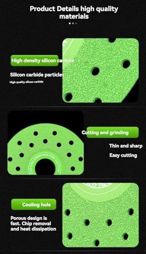 10PCS 115mm Diamond Saw Blade Cutting Discs – Vacuum Brazed Ultra-Thin Multi-Hole Flat Abrasive Wheels for Porcelain Tile, Ceramic, Glass, Granite, Marble (10) - Thumbnail 6