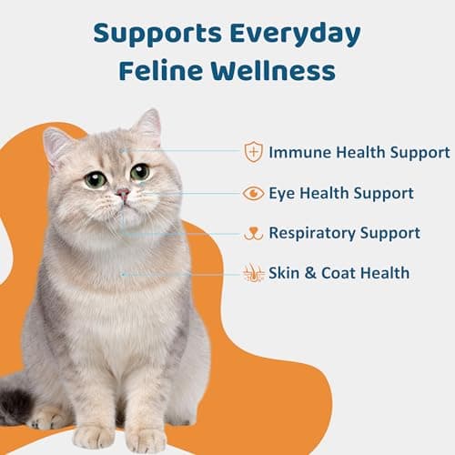 L-Lysine for Cats Oral Paste – Immune & Respiratory Support for Felines – with Collagen, Zinc, Multivitamins & Probiotics – Natural Chicken Flavor, 4.23 oz (120g) (1) - Thumbnail 2