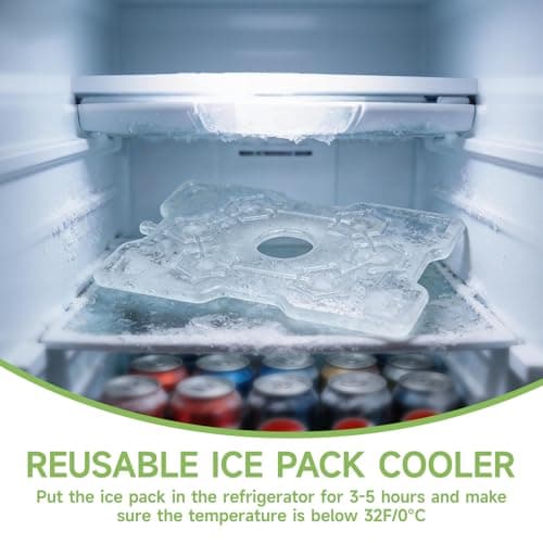 ERABAY Chilled Portable Snackle Box container, Divided Serving Tray, Beach Essentials Insulated Container with Reusable Ice Pack & Bag – Keep Food Hot or Cold On the Go for Adult - Thumbnail 5