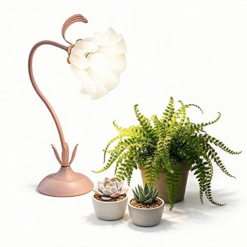 Table Top Grow Light for Indoor Plants – Decorative Desk Plant Light for Succulents Bonsai Cactus, Adjustable Desktop Grow Lights with Base, Cute Office Mini Grow Lamp - Image 1