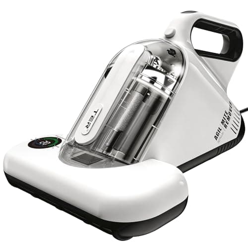 TER Bed Vacuum Cleaner, Smart Dust Sensor, HEPA Filter, 16Kpa Strong Suction & 35000 RPM Tapping, 131°F Heat, 5-in-1 Deep Cleaning Mattress Vacuum Cleaner UV for Bed/Couch/Pet Hair (Corded) - Image 1