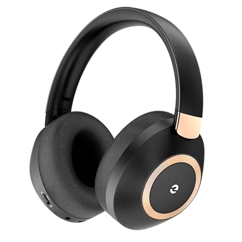 EAORUL Active Noise Cancelling Headphones, 100H Playtime Headphones Wireless Bluetooth, Bluetooth Headphone with Mic, Over Ear Wireless Headphone with Deep Bass,Fast Charging for Travel - Image 1