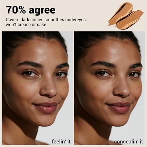 HECI BEAUTY Liquid Concealer Makeup, Oil-Control and Transfer-Resistant, Natural Matte Creamy Concealer Specifically for Oily Skin - Medium to Full Coverage Concealer for Face, 08 Deep, 0.22 Fl Oz - Thumbnail 6