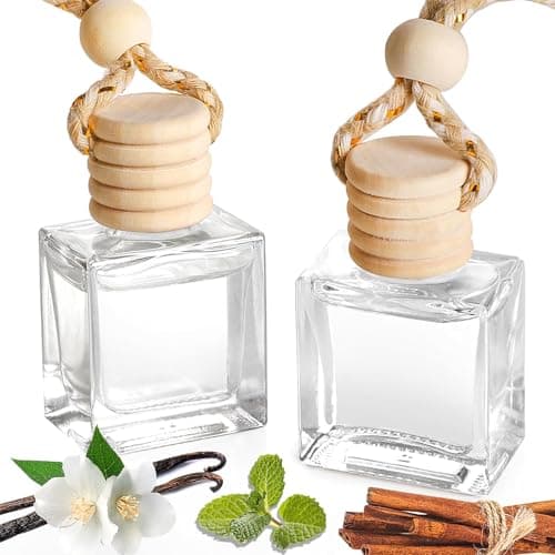 2-Pack Car Fresheners Long Lasting & Car Deodorizer - Caramel & Vanilla Oud Hanging Car Air Freshener for Men and Women, Car Necessities & Scent Diffuser by VUTOLLOSA - Image 1