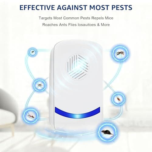 HOMEPAC 2026 Upgraded Ultrasonic Pest Repeller, Spider Repellent Indoor for Roach, Ant, Fly, Mosquito, Mice Rodent Control, Pest Repellent Ulectronic Plug-in for House Kitchen Garage Warehouse, 6 Pack - Thumbnail 2