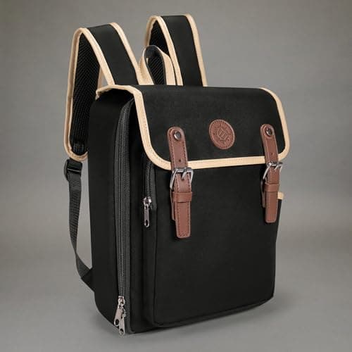 ENHANCE Designer Edition Compact MTG Backpack with Customizable Interior Fits Magic the Gathering, Lorcana & more - Accessory Pocket for Dice Bags, Booster Packs, Tag Trackers, Playmat Pocket (Black) - Thumbnail 3