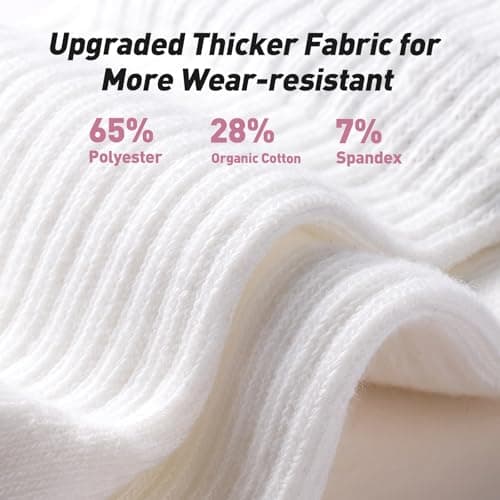 LETSHAKE Grippy Socks Woman, Pilates Socks Non Slip, Grip Socks Pilates for Yoga Ballet Workout Hospital White - Thumbnail 5