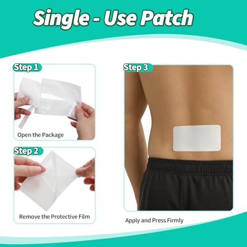 JIATUHAN 4% Lidocaine Pain Relief Patches – Maximum Strength for Back, Neck, Joint & Muscle Pain – Long-Lasting & Flexible – 15 Patches - Thumbnail 6
