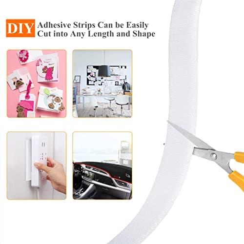 Zhaman 1 Inch x 29.5 Ft Sticky Back Strips, Heavy Duty Self Adhesive Mounting Tapes with Strong Industrial Strength, Classroom Must Have Teacher Supplies for Handmade Craft Art and Couch - Thumbnail 4