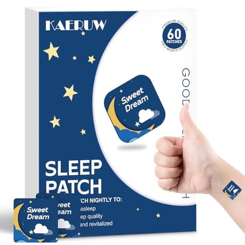 Kaeruw Sleep Patches for Adults with Magnesium and Sour Cherry Extract - Plant-Based Formula - Easy to Use for Men and Women - 1 Box 60 Count-SP01 - Image 1