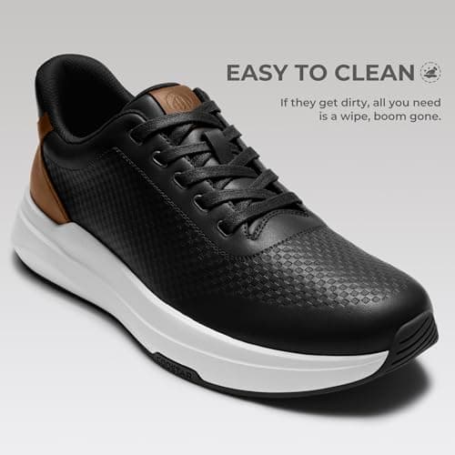 Coostar Black Dress Shoes Men with Arch Support Men's Oxfords Business Casual Shoes Men Black Size 14 - Thumbnail 5