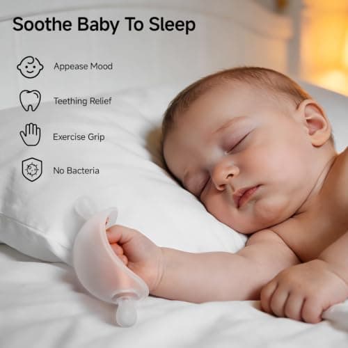 Garkoko Baby Teething Toys for Teething Relief, Silicone No-Drop Baby Teether Toys for 3-6 & 6-18 Months, BPA-Free Infant Chew Toy - Thumbnail 6