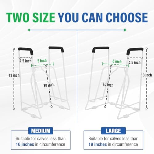 Compression Sock Aid Device – Stocking Donner for Seniors, Adaptive Sock Putting-On Tool, Medium Calf (<18”), Compatible for JOBST, SB SOX, CHARMKING, White - Thumbnail 5