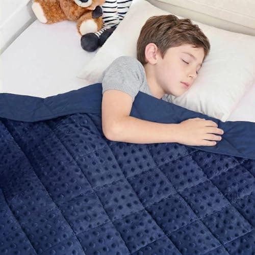 yescool Weighted Blanket Kids 5 Pounds, Kids Birthday Blanket Gifts for Boys Girls, Small Weighted Throw Blankets Washable Heavy Blankets, Winter Weighted Comforter for 5 6 7 8 9 Year Old, 36 * 48in - Image 1