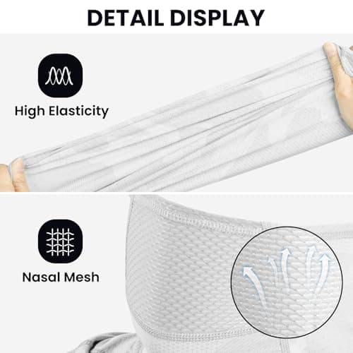 Cooling Balaclava Face Mask with Breathable Holes Sun Protection Full Face Mask for Men Women Fishing Cycling&Outdoor Work - Thumbnail 4