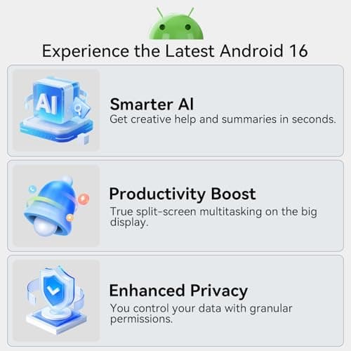 Android 16 Tablet 10.1 inch Tablet, Octa-Core Processor, 24GB RAM 64GB ROM 2TB Expandable, 1280x800 HD Touchscreen, GPS, WiFi, Dual Camera, Bluetooth, 6000mAh, Widevine L1 - Thumbnail 5