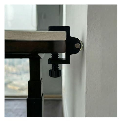 Onucha Standing Desk Anti Wobble Stabilizer Clamp 2 Pack, Helps Reduce Standing Desk Wobble, No-Drill Desktop Clamp with Rubber Roller for 1.2 to 2 Inch Desk Tops (Fits 1.2"–2.0") - Image 1