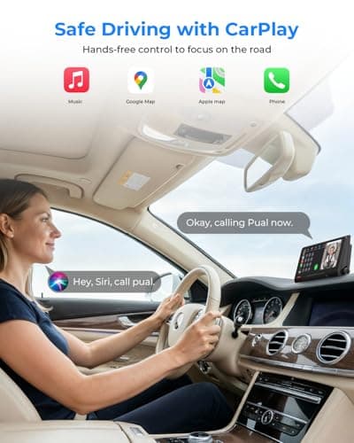 Babyvue BV7 7.2" Baby Car Camera with Carplay Split Screen and Recording, 1080P IR Night Vision Car Baby Monitor, Foldable Stand, Sleep Mode, Easy Install & Quick Pairing for Safer Driving - Thumbnail 6