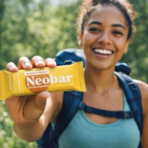 NEOBAR Fruit and Nut Bars - Plant-Based Vegan Snack Bars, Gluten Free Dairy Free Snacks, No Added Sugar, No Preservatives, Non-GMO | Banana & Peanut,12 Count - Thumbnail 6