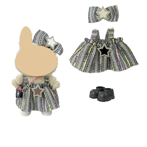 Ezcora Clothes for Doll, 6 Pack Doll Outfits for 17cm Doll, Perfect for Play and Display, Accessories for Doll's Collectors, (No Dolls) (Princess Dress) - Thumbnail 6