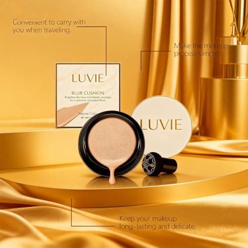 Foundation Cushion, 2026 New Mushroom Head Air Cushion Cc Cream, Full Coverage Foundation for Older Women, Bb Cream for All Skin Types (Natural color) - Thumbnail 3