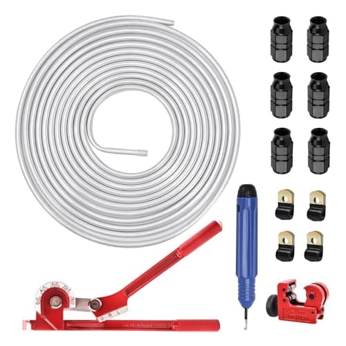 EVIL ENERGY 5/16" OD Aluminum Fuel Line Hard Line Kit 25FT, 1060 Grade Aluminum Tubing Coiled