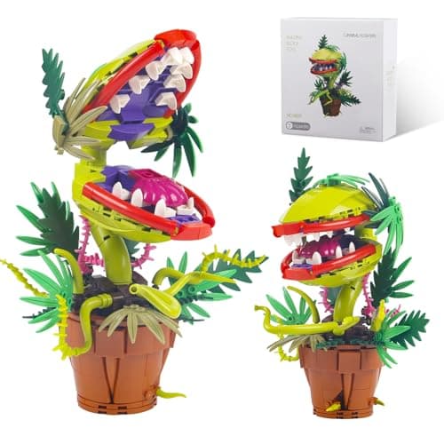 322PCS Horrous Audrey The 2 Piranha Plant Cannibal Flower Building Toys Model Compatible with lego Size,Unique Cannibal Flowers Monster Christmas DIY Decor,A Great Decorative Toy for 6+