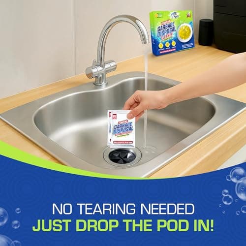True Fresh Garbage Disposal Cleaner Powder Packets, Large 15g Drop-In Sink Packets, Deep Foaming Sink & Drain Cleaner for Grease & Residue, Disposal Cleaner and Deodorizer, Fresh Citrus Scent, 24 Pack - Thumbnail 2