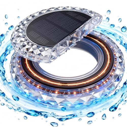 VIRIDI Solar Floating Pool Lights, RGB Color Changing Waterproof LED Lights, Super Bright Decorative Lights for Summer Pool Parties, BBQs, Backyard Patio, Garden & Wedding Party (6Pack) - Thumbnail 2