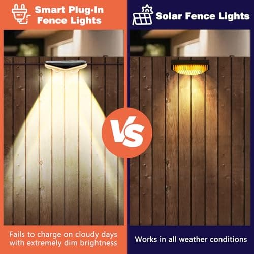Implimage Outdoor Fence Lights, RGB+IC Smart Outdoor Lighting, 50FT LED Fence Lighting with App & Remote Control, IP67 Waterproof, Timer for Patio, Backyard, Wall - Thumbnail 3