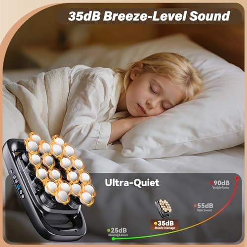 Cexovil 20-Head Massage Gun,2026 Upgrade Deep Tissue Percussion Massager with 3 Modes 30 Intensities, Quiet Muscle Tension Release Electric Massage Tools for Back, Shoulders, Legs - Thumbnail 6