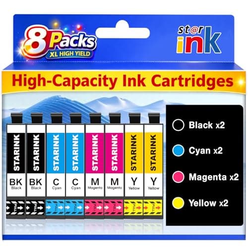 Starink Remanufactured Ink Cartridge Replacement for Epson 232XL Ink Cartridges Combo Pack Compatible with Epson Workforce WF-2930 WF-2950 Expression XP-4200 XP-4205 Printer (8 Pack) - Image 1