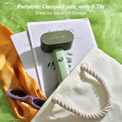 Nexdoo G6 Steamer for Clothes Portable 2-in-1 Travel Steamer Iron for Clothes, Just 0.7lbs Lightly, 10 Minutes of Continuous Steam, 900W Light Steamer for travel and home (green) - Thumbnail 6