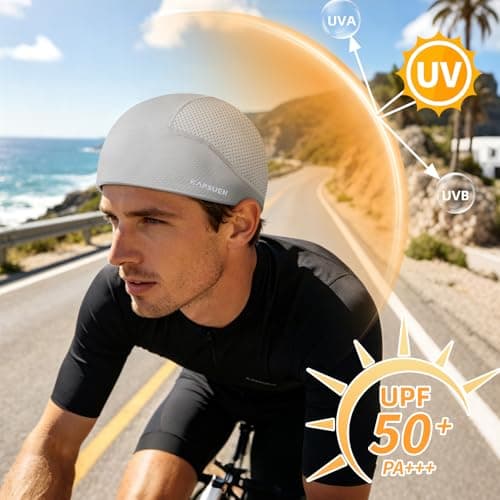 Sweat Caps - Under Hard Hat, Summer Helmet Sweat Band for Bicycle Running - Thumbnail 6