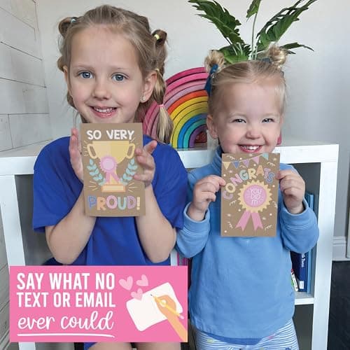 Hadley Designs Congratulations Cards with Envelopes -54 Graduation Cards 2026 Grad Card Bulk Congrats Card, Blank Greeting Notecard For Kindergarten Middle School & College Graduates, Designed in USA - Thumbnail 4