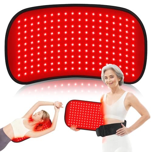 Red-Light-Therapy-for-Body,2026 Upgraded-4 Modes 5 Stage Power Medical-Grade TPU Mat for Body Pain Relief,25"x13"Dual Wavelength Infrared Red Light Blanket LEDs