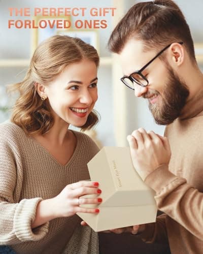 ZZR SEVEN Eye Massager with Heat, 7 Heating and Vibration Modes, Eye Mask, Birthday Gifts for Women, Men, Friend, Mom and Dad, Sleep Mask for Relax, Migraine Relief, Improve Sleep, Black - Thumbnail 6