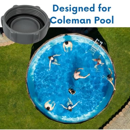 telehybrid Pool Drain Cap Replacement for Coleman Above Ground Pools, 2 Pack Heavy Duty Drain Valve Caps Replace Part P01006 P01010 P6D1158 P6H1158ASS16 - Thumbnail 5