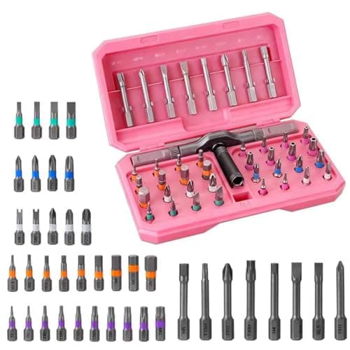 42 in 1 Magnetic Screwdriver Set, Professional Ratcheting Screwdriver Set, S2 Steel Multi-Bit Magnetic Driver with T Handle, Compact Home Repair Tool Kit for Electronics, Computer, Furniture & DIY - Image 1