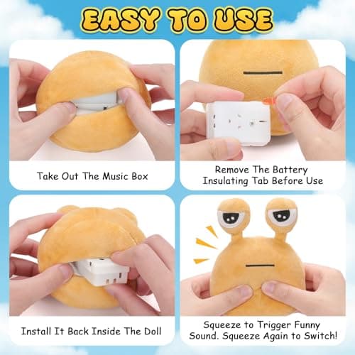 Dalycro Virtual Pet Plush with Sound – Funny Interactive Game Plush Toy for Adults Perfect Birthday for Fans Collectors (Game Pet) - Thumbnail 4