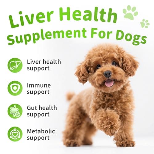 POPPAW Dog Liver Support Chews - with Milk Thistle (Silybum), Same & NAC - Liver Supplement for Metabolic - Detox - Gut & Immune Health - Beef Flavor, 90 Soft Chews - Thumbnail 2